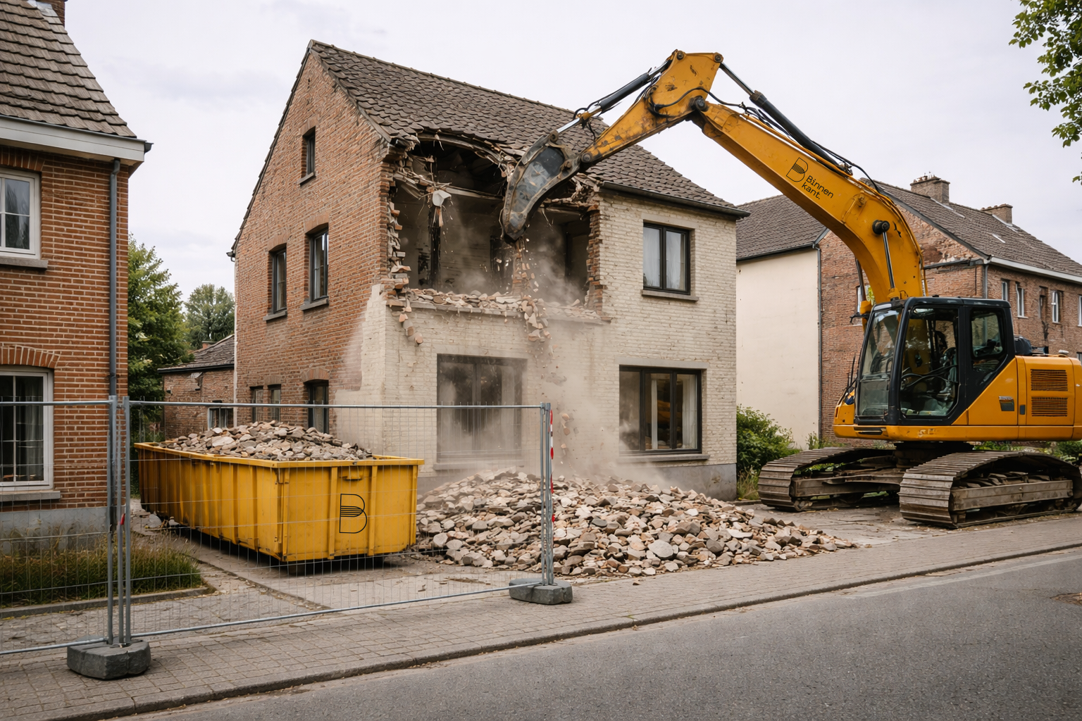 binnenkant afbraak huis