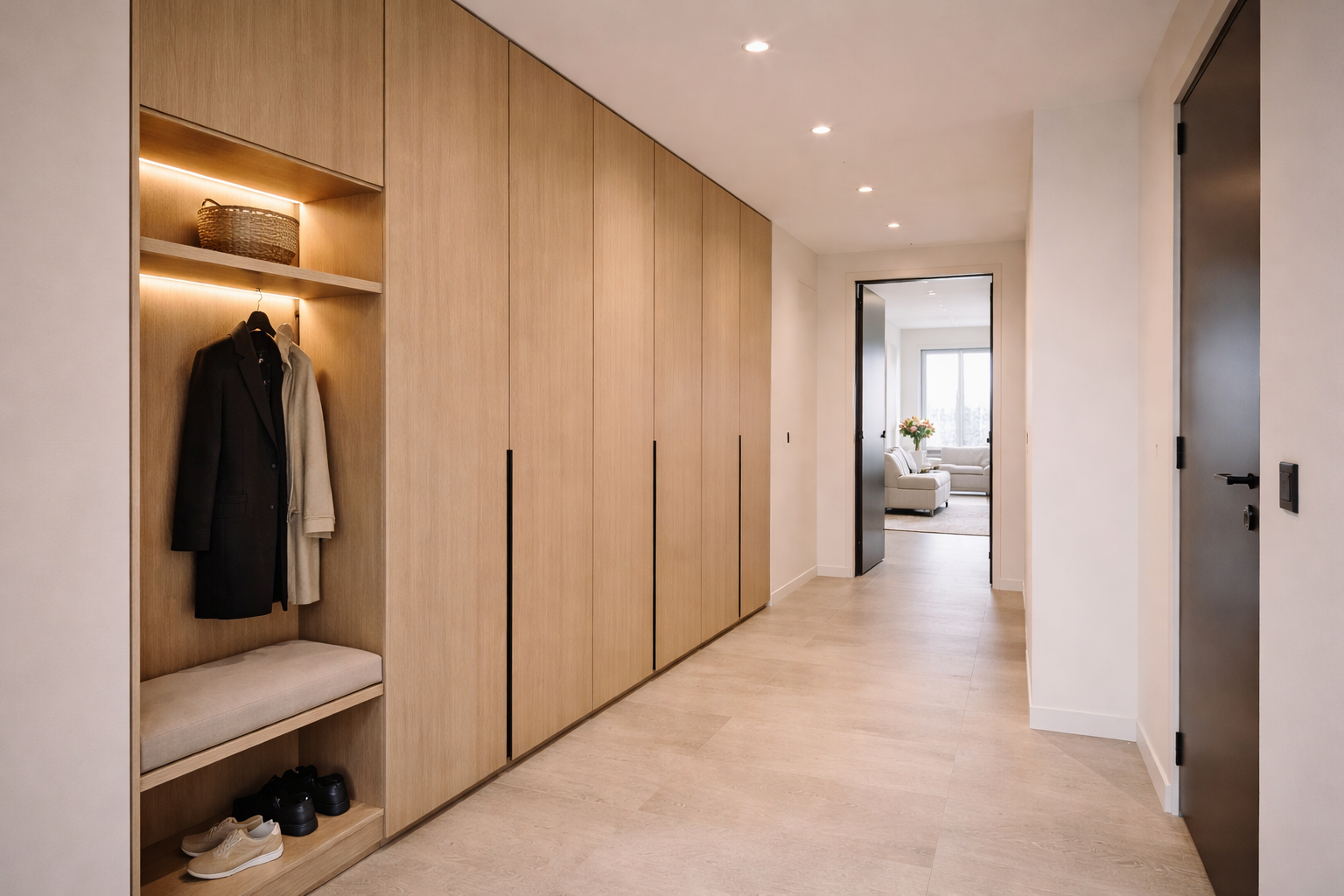 binnenkant interieur inbouwkasten